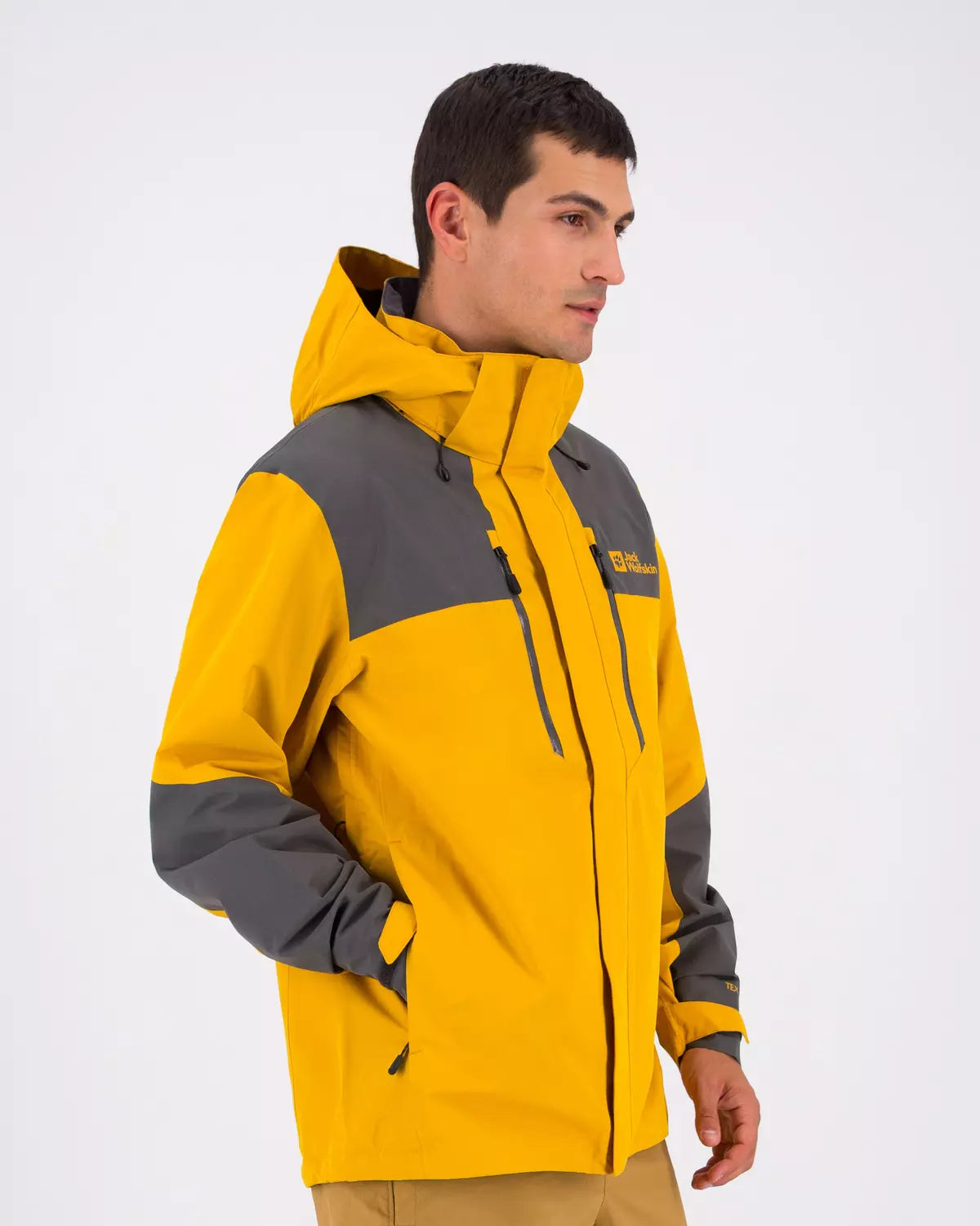 JACK WOLFSKIN MEN’S JASPER 2-LAYER RAIN JACKET