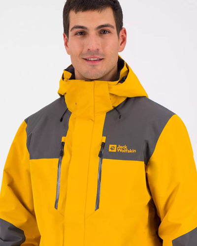 JACK WOLFSKIN MEN’S JASPER 2-LAYER RAIN JACKET