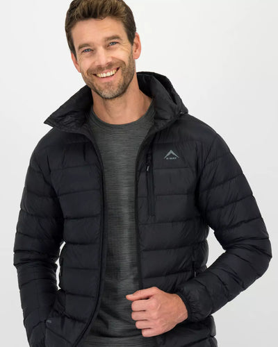 K-WAY MEN’S LOGAN DOWN HOODED PUFFER JACKET